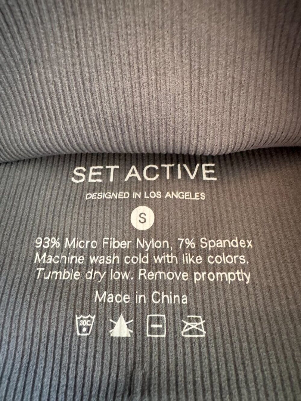 SET Active Ribbed Sports Bra - Picture 3 of 3